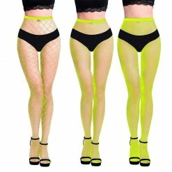 Kinky Cloth Raves & Festivals Candy Colored Hollow Out Pantyhose