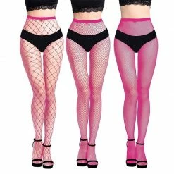 Kinky Cloth Raves & Festivals Candy Colored Hollow Out Pantyhose