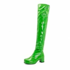 Kinky Cloth Candy Colors Long Boots