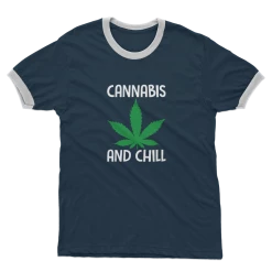 Alloverprint.it Cannabis And Chill Adult Ringer T-Shirt Stoner 7 Alloverprint.it Cannabis And Chill Adult Ringer T-Shirt Stoner