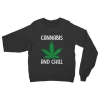 Alloverprint.it Cannabis And Chill Classic Adult Sweatshirt Stoner
