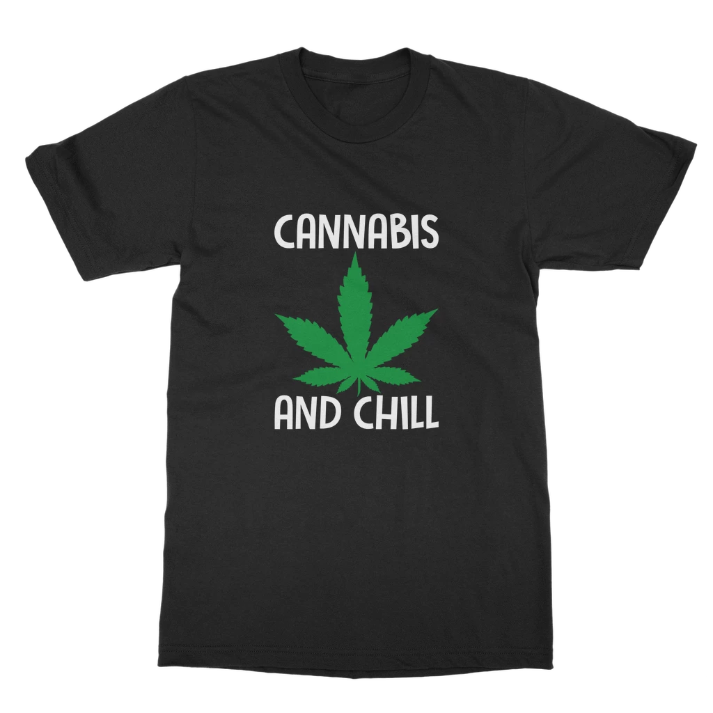 Alloverprint.it Cannabis And Chill Classic Adult T-Shirt Stoner 2 Alloverprint.it Cannabis And Chill Classic Adult T-Shirt Stoner