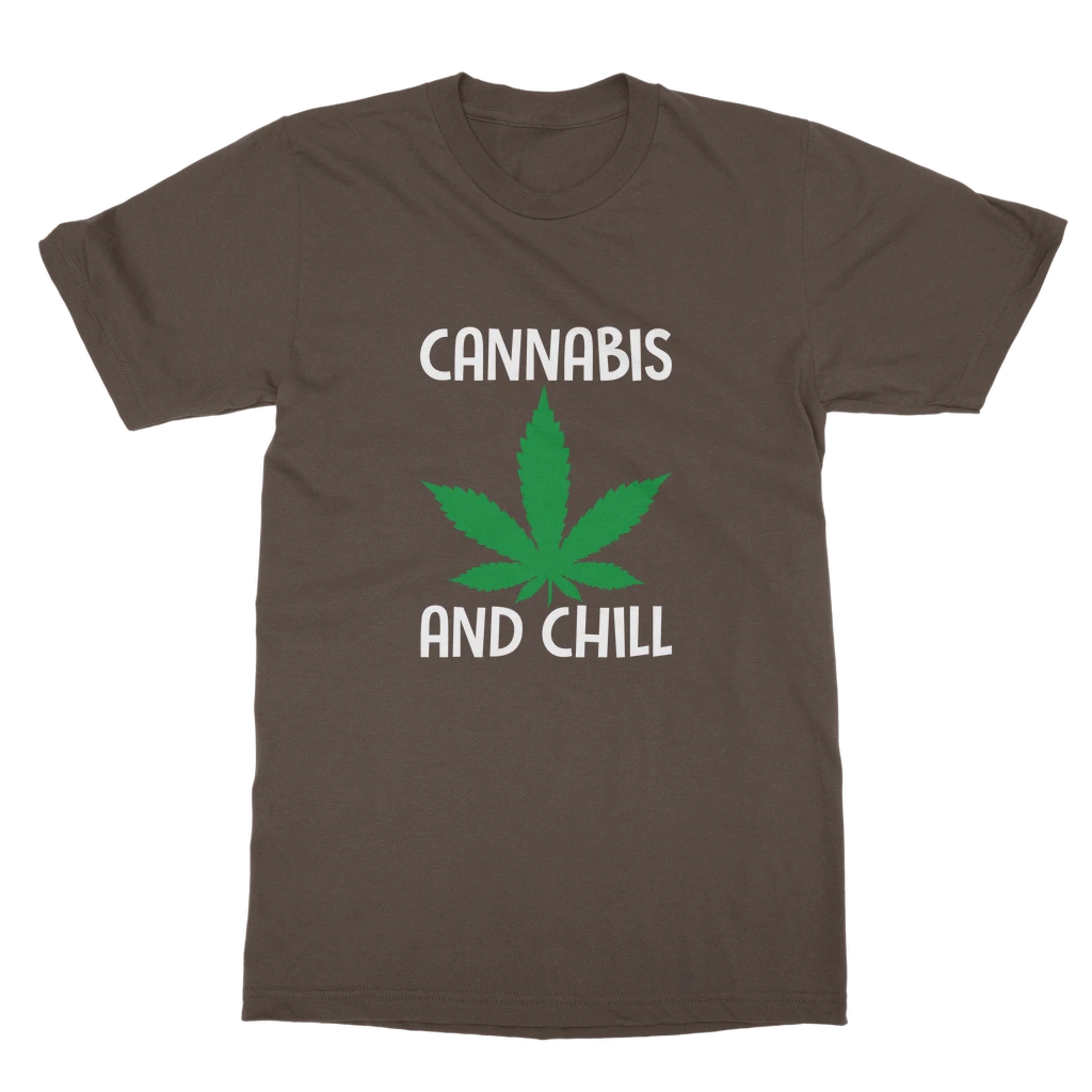 Alloverprint.it Cannabis And Chill Classic Adult T-Shirt Stoner 6 Alloverprint.it Cannabis And Chill Classic Adult T-Shirt Stoner