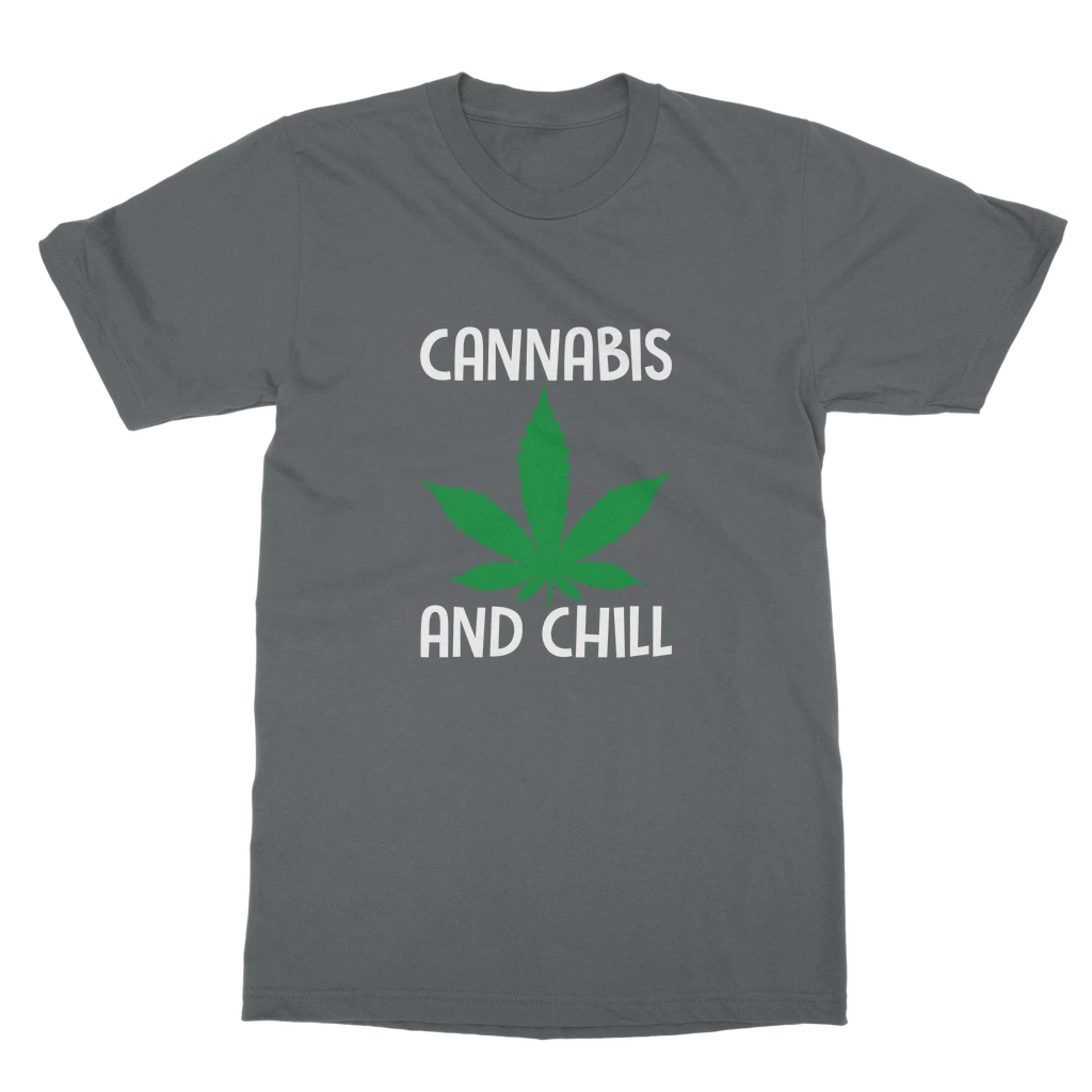 Alloverprint.it Cannabis And Chill Classic Adult T-Shirt Stoner 4 Alloverprint.it Cannabis And Chill Classic Adult T-Shirt Stoner