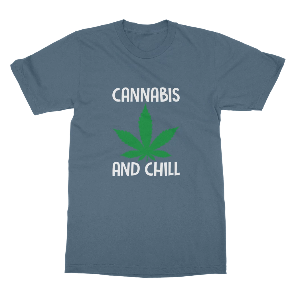 Alloverprint.it Cannabis And Chill Classic Adult T-Shirt Stoner 8 Alloverprint.it Cannabis And Chill Classic Adult T-Shirt Stoner
