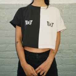 Kinky Cloth Sure Butterfly Crop Top Top & Tees