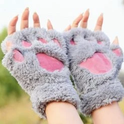 Kinky Cloth Cat Claw Paw Mittens