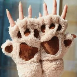 Kinky Cloth Cat Claw Paw Mittens