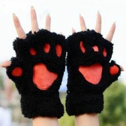 Kinky Cloth Cat Claw Paw Mittens