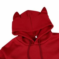 Kinky Cloth Kittens Cat Ear Crop Top Hoodie