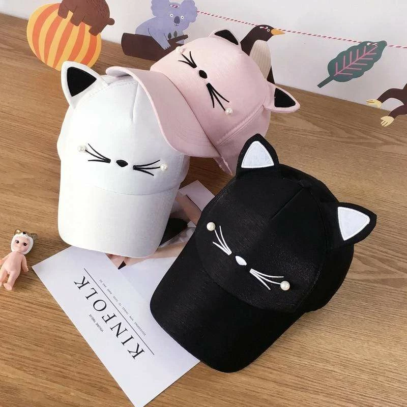 Kinky Cloth Cat Ears Baseball Hat Kawaii 1 Kinky Cloth Cat Ears Baseball Hat Kawaii