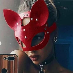 Kinky Cloth Cat Girl Mask BDSM