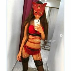Kinky Cloth Cat Girl Mask BDSM 18 Kinky Cloth Cat Girl Mask BDSM