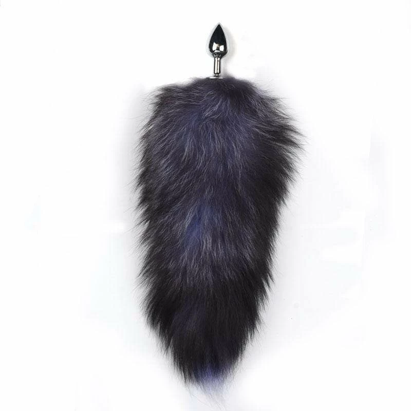 Kinky Cloth BDSM Cat Mask With Long Fox Tail Plug 4 Kinky Cloth BDSM Cat Mask With Long Fox Tail Plug