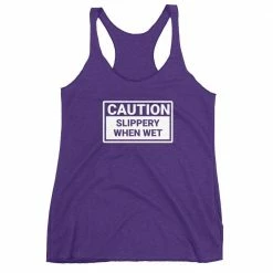Kinky Cloth Caution Slippery When Wet Tank Top