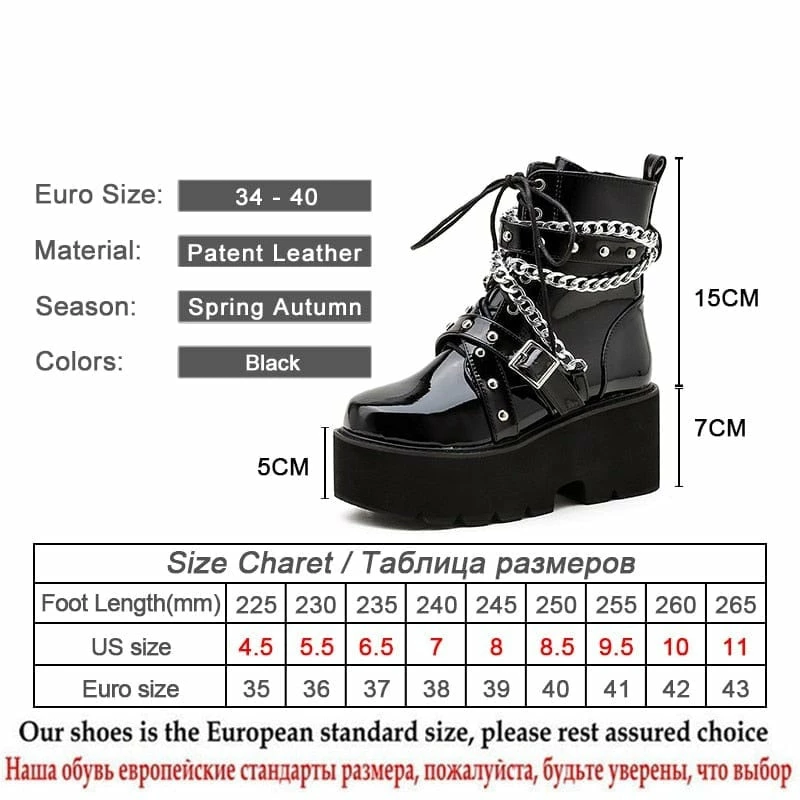 Kinky Cloth On Sale Chain Ankle Buckle Strap Boots 6 Kinky Cloth On Sale Chain Ankle Buckle Strap Boots