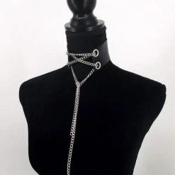 Kinky Cloth Chain Choker BDSM