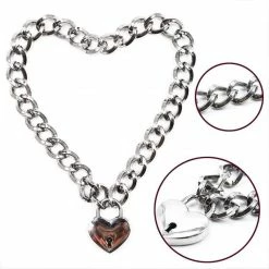 Kinky Cloth DDLG - Daddy / Little Chain Heart Choker