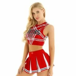 Kinky Cloth Cheerleader Uniform Set Cosplay