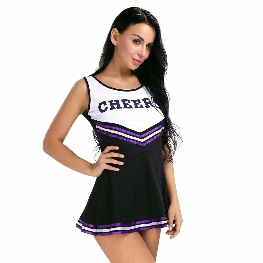 Kinky Cloth "CHEERS" Cheerleader Striped Dress Cosplay 3 Kinky Cloth "CHEERS" Cheerleader Striped Dress Cosplay