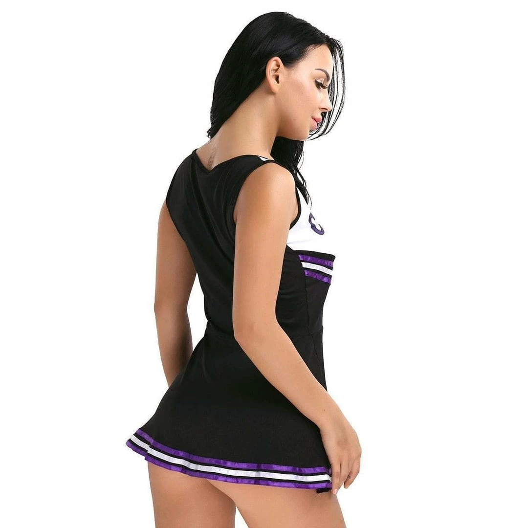 Kinky Cloth "CHEERS" Cheerleader Striped Dress Cosplay 4 Kinky Cloth "CHEERS" Cheerleader Striped Dress Cosplay