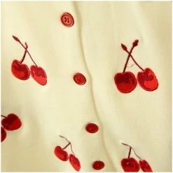 Kinky Cloth Cherry Embroidery Knitted Cardigan 11 Kinky Cloth Cherry Embroidery Knitted Cardigan