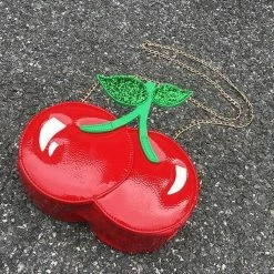 Kinky Cloth Cherry Purse