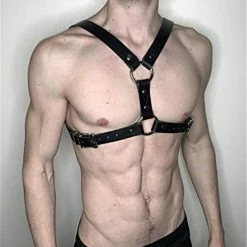 Kinky Cloth Chest Harness Strap Rave Costume BDSM