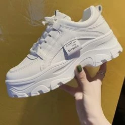 Kinky Cloth Chunky Vulcanized Sneakers Footwear