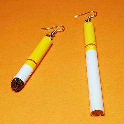 Kinky Cloth Goth Cigarette Earrings 36 Kinky Cloth Goth Cigarette Earrings