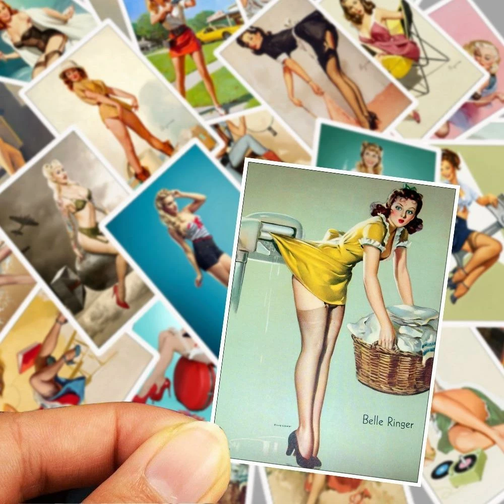 Kinky Cloth Stickers Classic World War II Pin Up Girls Sticker Set (25 Pieces) 2 Kinky Cloth Stickers Classic World War II Pin Up Girls Sticker Set (25 Pieces)