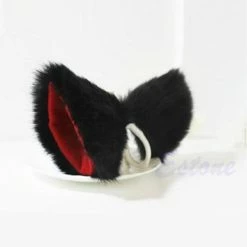 Kinky Cloth Clip On Cat Ears