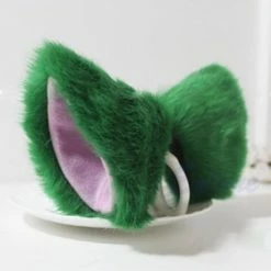 Kinky Cloth Clip On Cat Ears