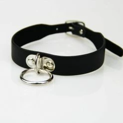 Kinky Cloth Collar & Chain Leash BDSM