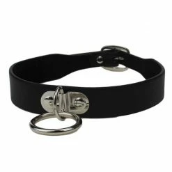 Kinky Cloth Collar & Chain Leash BDSM