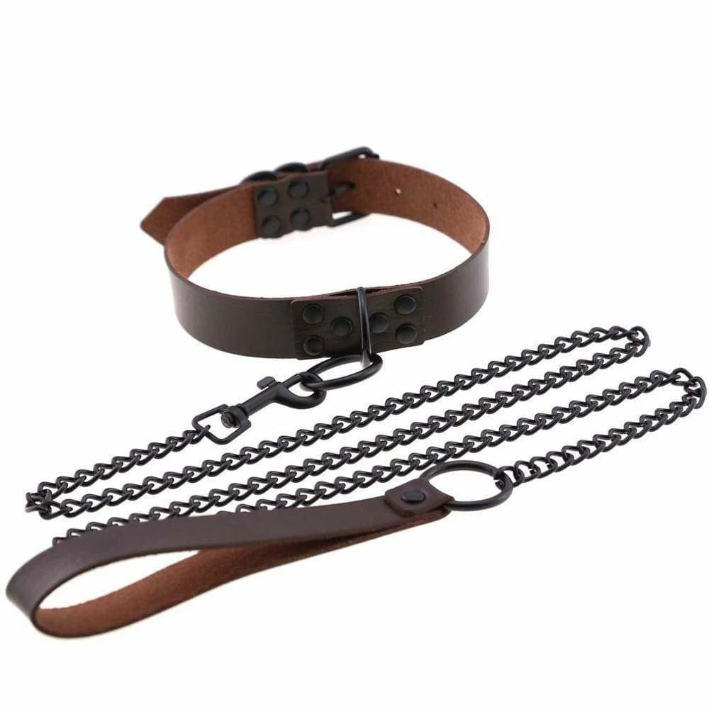 Kinky Cloth BDSM Collar & Leash Set 27 Kinky Cloth BDSM Collar & Leash Set