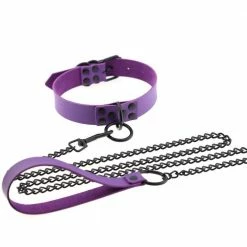 Kinky Cloth BDSM Collar & Leash Set 85 Kinky Cloth BDSM Collar & Leash Set