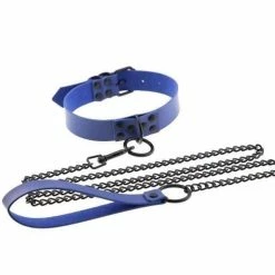 Kinky Cloth BDSM Collar & Leash Set 60 Kinky Cloth BDSM Collar & Leash Set