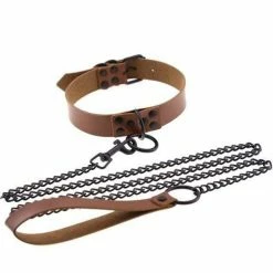Kinky Cloth BDSM Collar & Leash Set 65 Kinky Cloth BDSM Collar & Leash Set