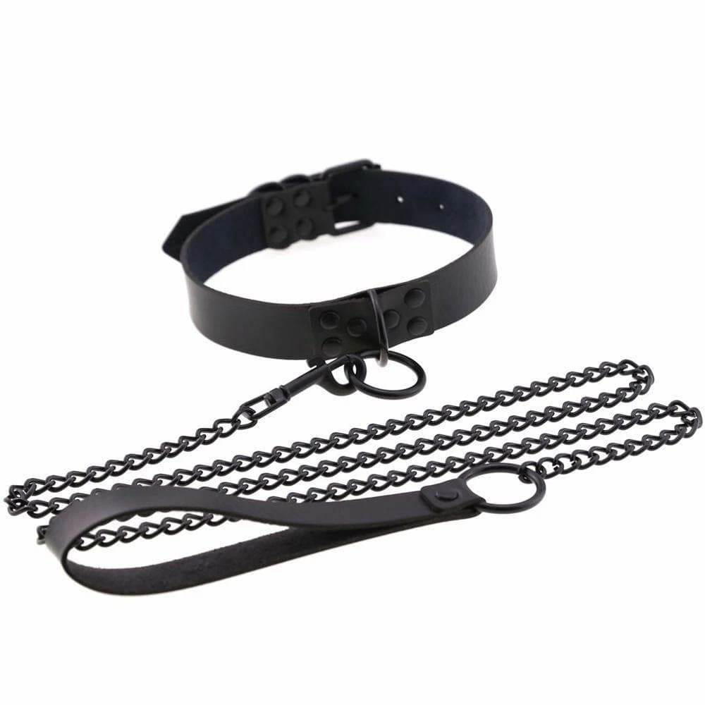 Kinky Cloth BDSM Collar & Leash Set 24 Kinky Cloth BDSM Collar & Leash Set