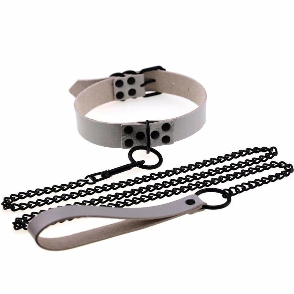 Kinky Cloth BDSM Collar & Leash Set 36 Kinky Cloth BDSM Collar & Leash Set