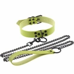 Kinky Cloth BDSM Collar & Leash Set 68 Kinky Cloth BDSM Collar & Leash Set
