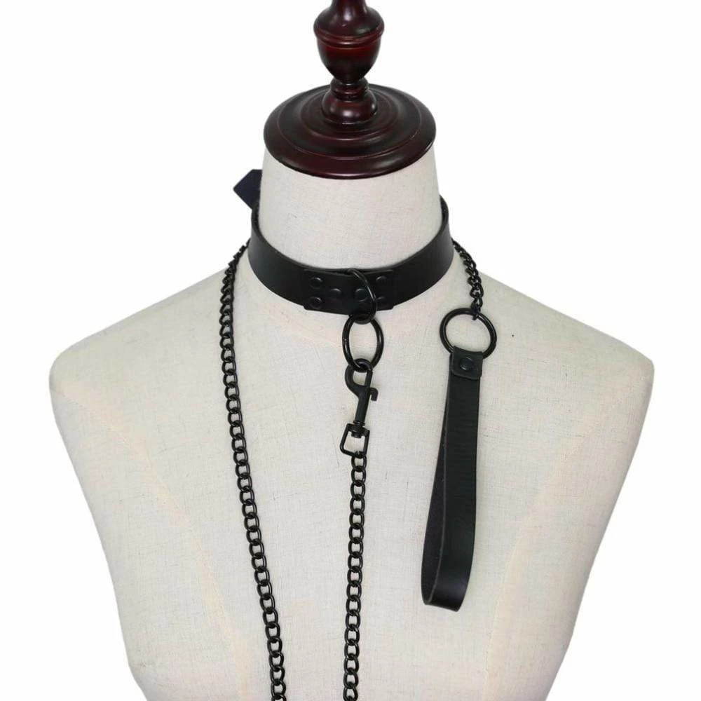 Kinky Cloth BDSM Collar & Leash Set 22 Kinky Cloth BDSM Collar & Leash Set