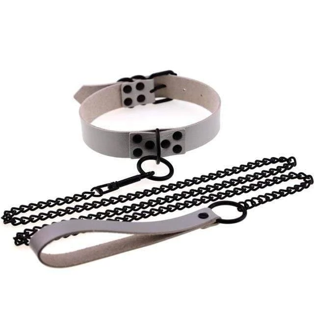 Kinky Cloth BDSM Collar & Leash Set 16 Kinky Cloth BDSM Collar & Leash Set