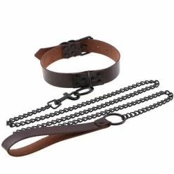 Kinky Cloth BDSM Collar & Leash Set 58 Kinky Cloth BDSM Collar & Leash Set