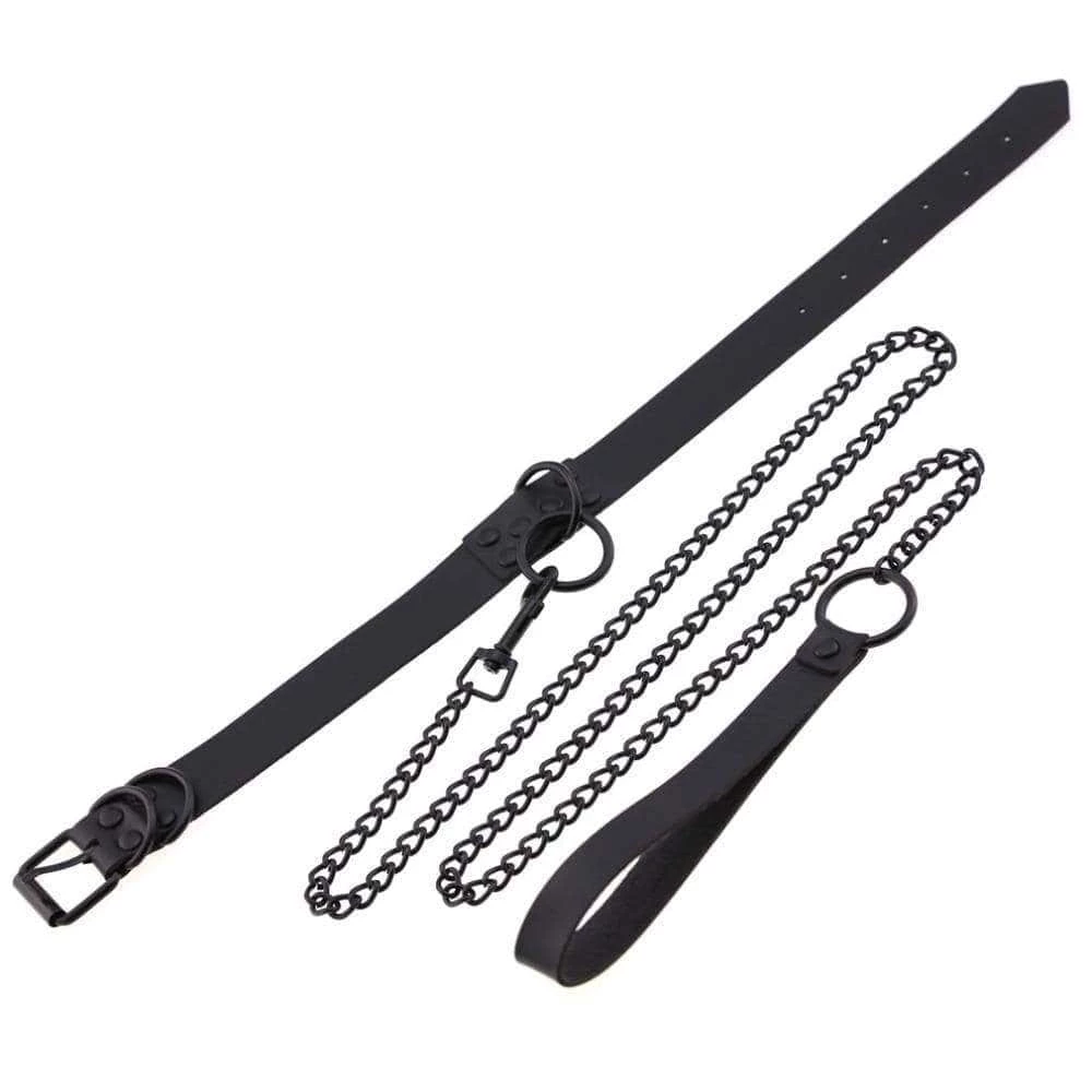 Kinky Cloth BDSM Collar & Leash Set 6 Kinky Cloth BDSM Collar & Leash Set