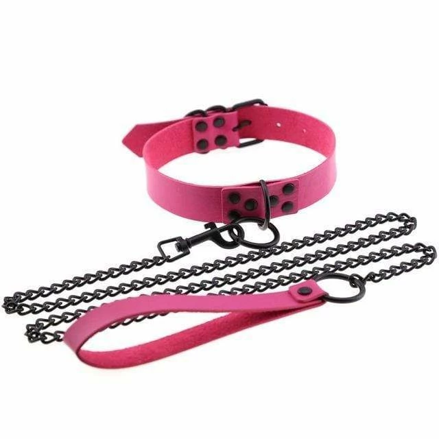 Kinky Cloth BDSM Collar & Leash Set 7 Kinky Cloth BDSM Collar & Leash Set