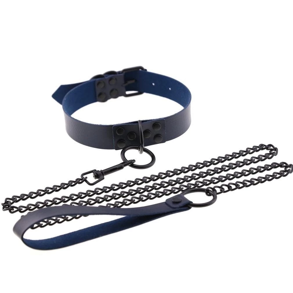 Kinky Cloth BDSM Collar & Leash Set 46 Kinky Cloth BDSM Collar & Leash Set