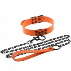 Kinky Cloth BDSM Collar & Leash Set 92 Kinky Cloth BDSM Collar & Leash Set