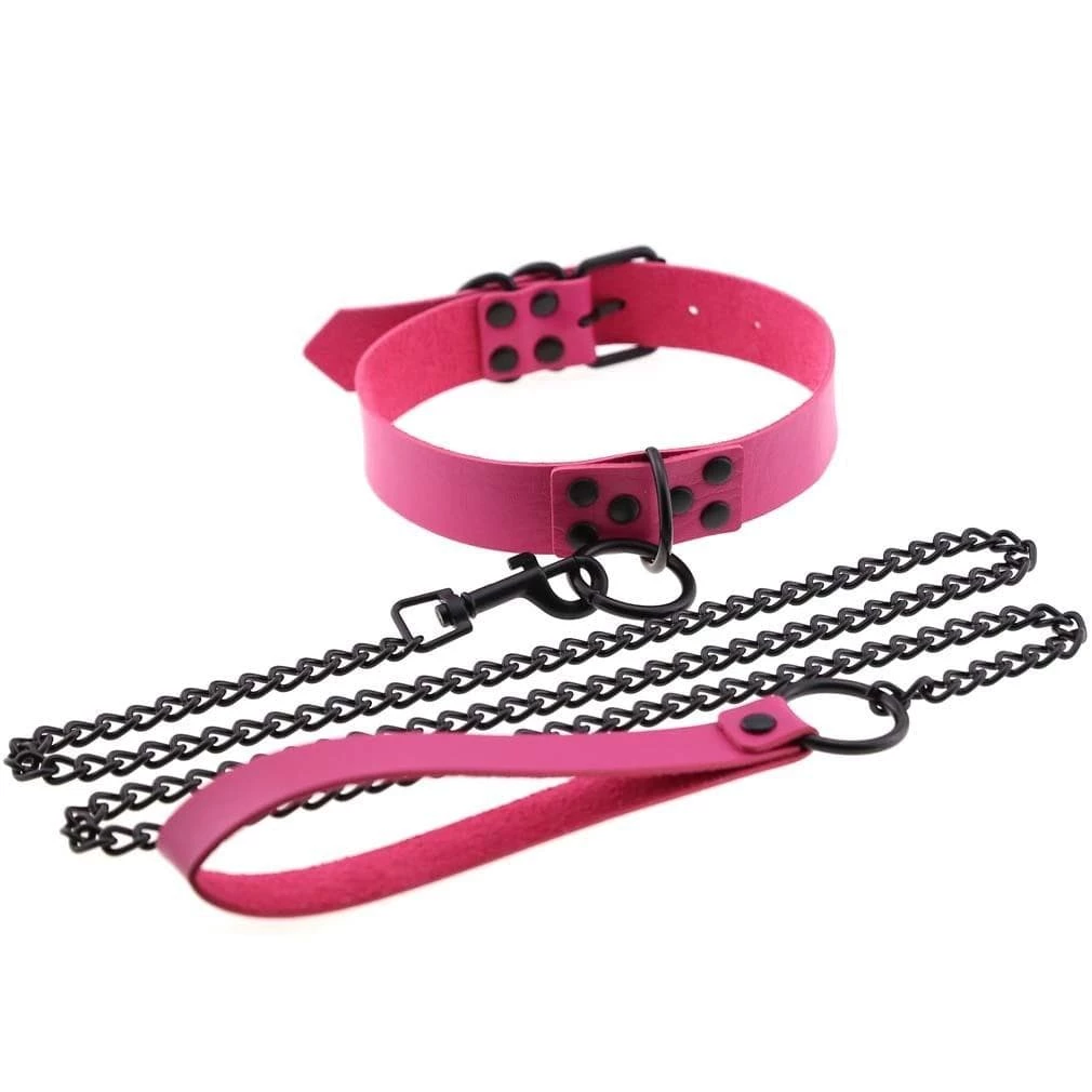 Kinky Cloth BDSM Collar & Leash Set 47 Kinky Cloth BDSM Collar & Leash Set